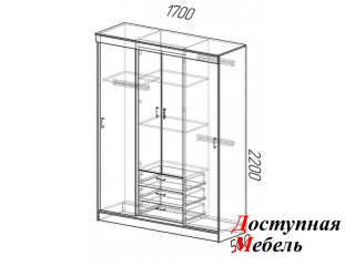 Шкаф-купе "Лорд" шимо